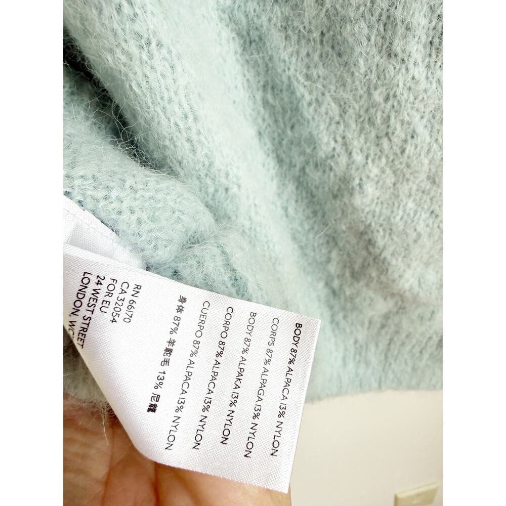 Free People Angelic Balloon Sleeve Sweater Medium Blue - Picture 5 of 5